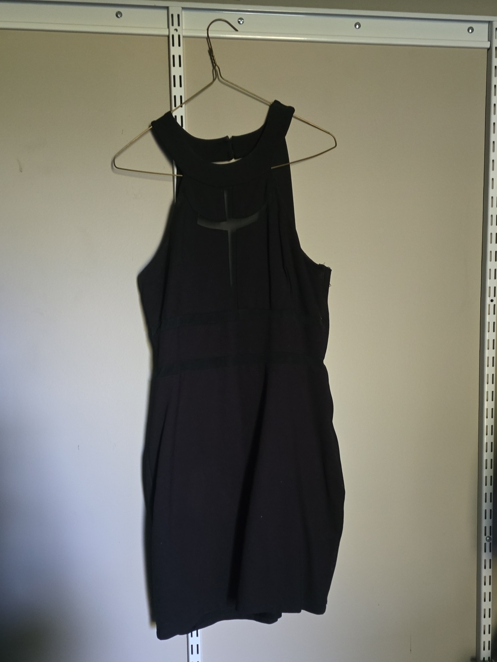 Guess Black Halter Mini Dress